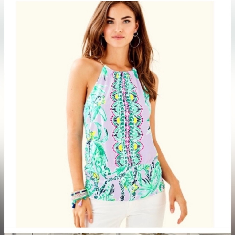 Lilly Pulitzer Bowen halter top..size s
